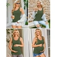 thumbnail image 2 of Ekoauer 3 Pack Sleeveless Pre-Pregnancy Basic Shirt Tunic Tank Top for Women Maternity 3 Pack Stretch Clothes, 2 of 6