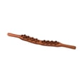 thumbnail image 3 of Palo masajeador de madera, 26 cuentas, portátil, ligero, Manual, raspado, masajeador corporal Guasha Stick para pierna, hombro, cuello y espalda, 3 of 9