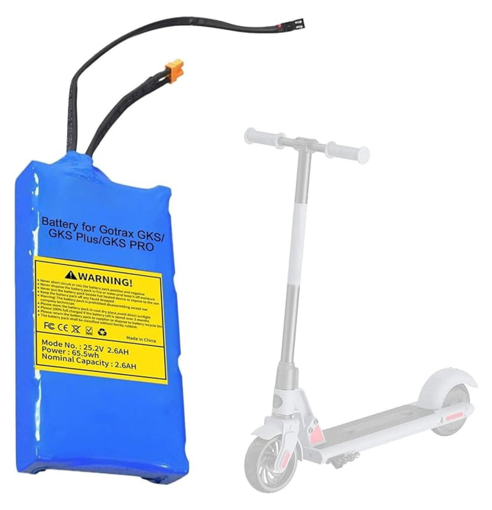 AJC Replacement Battery For Razor E300 Electric Scooter - 12V 9Ah Sealed Lead Acid AGM Battery (F1 Terminals)