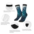 thumbnail image 3 of Fuzoiu Airplane Shark Print Kids Socks For Boys Girls,Grip Crew Socks with Non Slip,Lightweight Stretch Crew Socks,Toddlers Crew Boot Socks, 3 of 5