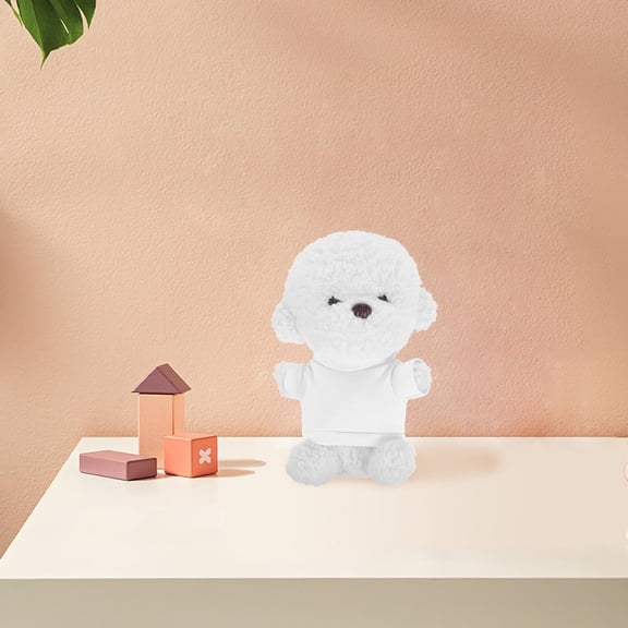 LOLIPPYY Plush Bear T-Shirt Blank White Shirt for DIY Clothes and Custom Designs
