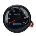 thumbnail image 2 of 7 Color Backlight 110mm Tachometer with Hour Meter - DC 9-32V 7000RPM Gauge for Cars, Boats, RVs, Trucks & More, 2 of 7