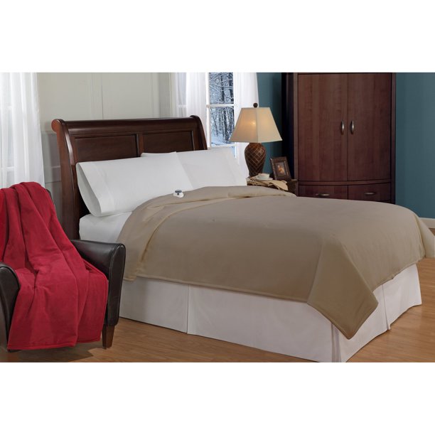 Safe and Warm MicroFleece LowVoltage Heated Electric Blanket