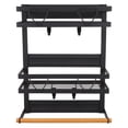thumbnail image 4 of 1 Pc Storage Rack Refrigerator Side Rack Double-layers Sundries Holder For Home, 4 of 6