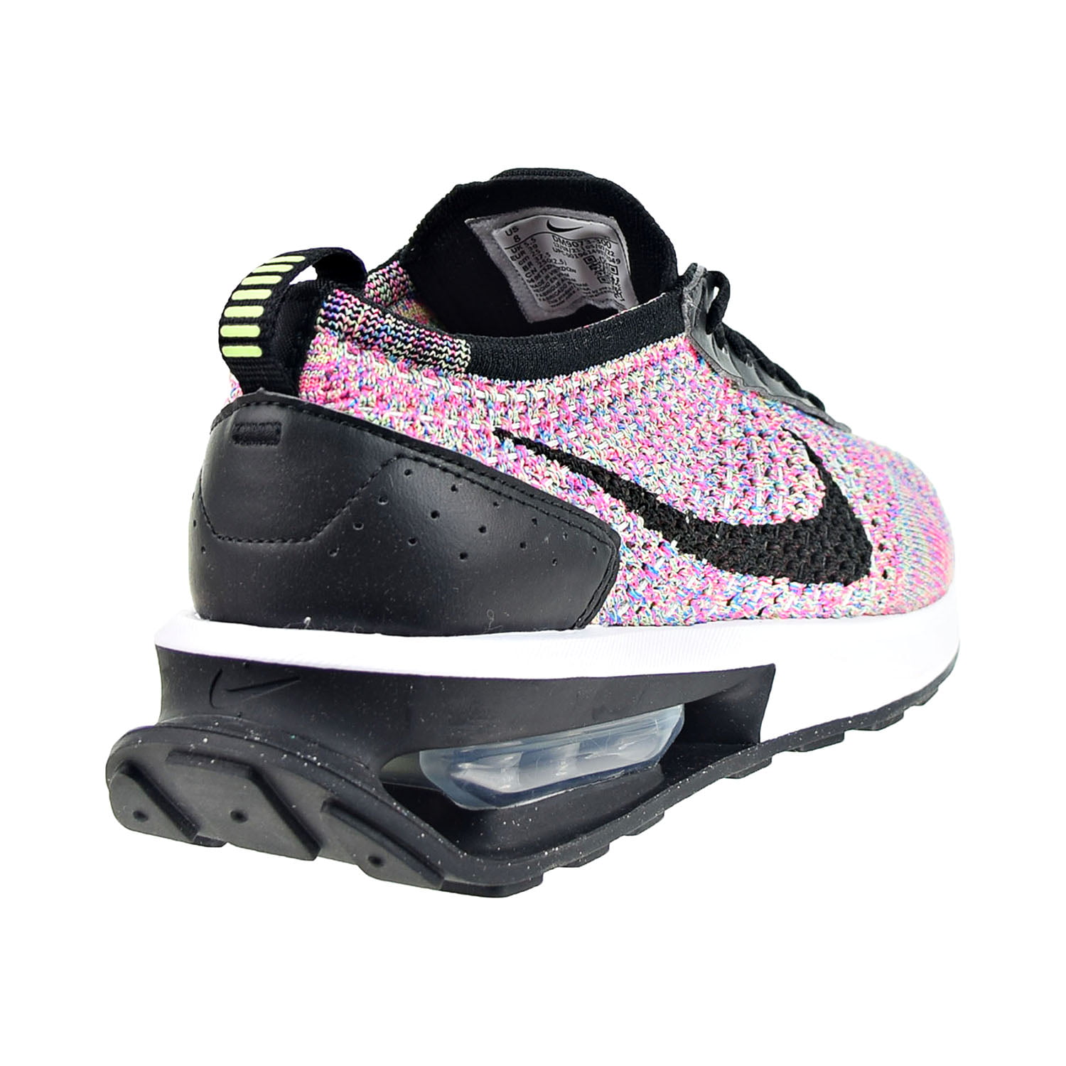 Women's Nike Air Max Flyknit Racer Ghost Green/Black-Pink Blast (DM9073  300) - 9.5