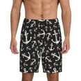 thumbnail image 2 of Rocae Anchor for Men's Soft Sleep Pajama Shorts, Waistband and Pockets, 2 of 9