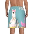 thumbnail image 3 of Naloa Animal Meditation Men's Beach Shorts, Surfing shorts, Swim trunks, Quick Dry Swim Trunks for Surfing Beach Fun - XX-Large, 3 of 9
