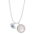 thumbnail image 1 of Delight Jewelry Silvertone Little Bird Initial - M - To the World You are a Mother Locket Necklace, 1 of 4