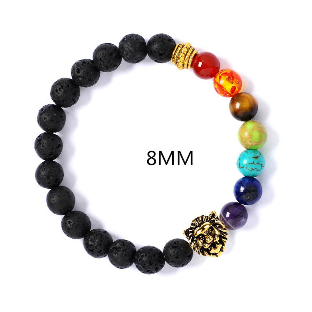 Certified Triple Protection 8mm Bracelet With Lava Stone– Imeora