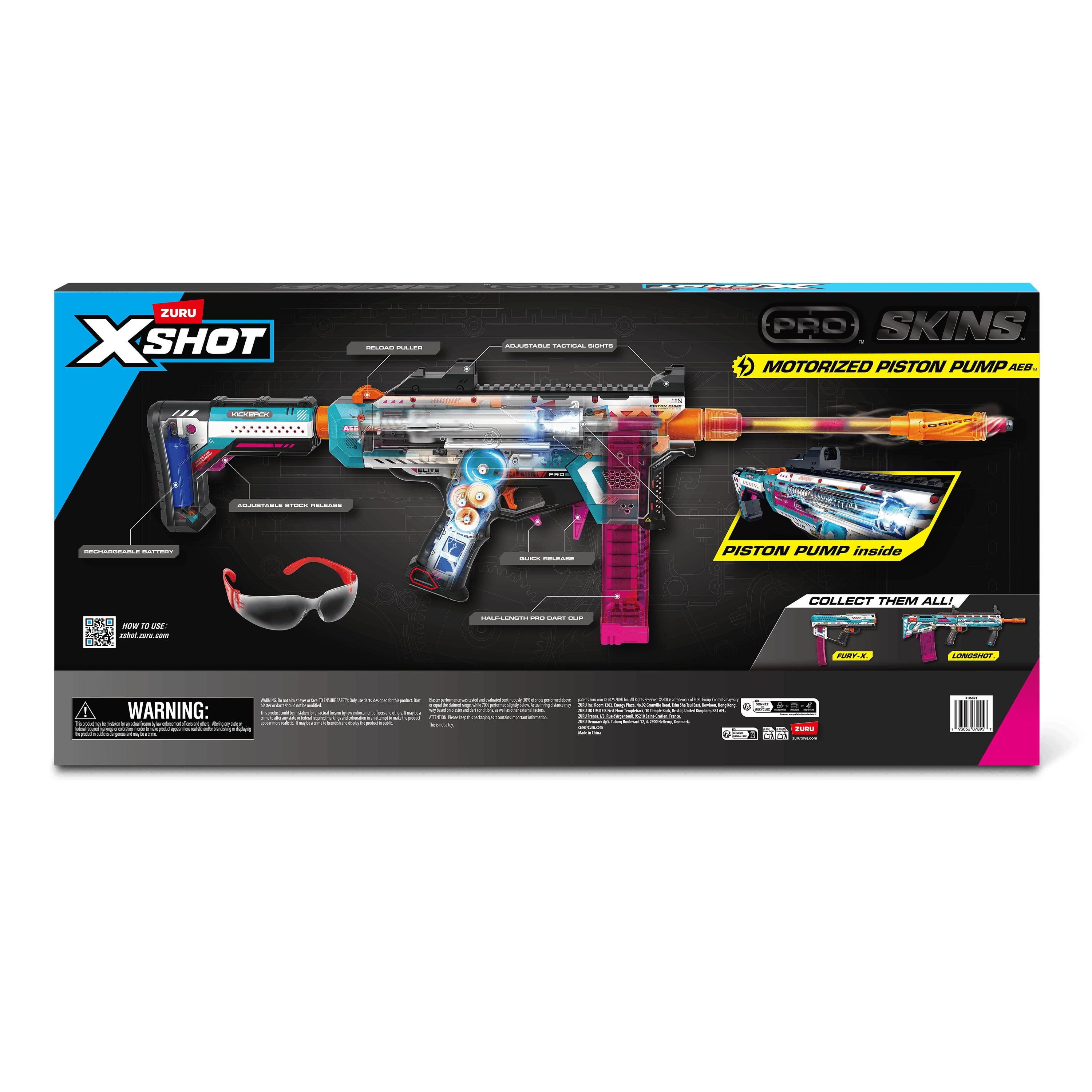 XSHOT Pro Motorized Piston Pump AEB (40 Darts) Motorized Outdoor