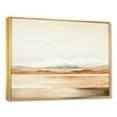 thumbnail image 2 of Designart "Beige Horizon In Minimalist Mountains" Landscape Mountains Floater Framed Canvas Art Print, 2 of 5