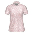 thumbnail image 2 of Custom Name Lovely Valentine Rose And Heart Women's Polo Shirt S-5XL, 2 of 7