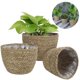 thumbnail image 1 of Cesta De 3 Uds Para Maceta, Cesta De Almacenamiento De Paja Hecha A Mano, Cesta Tejida Transpirable Duradera Para Dormitorio, Baño Y Oficina Speravity HA035531-00, 1 of 6