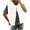 White-01, variant on HTNBO Womens Faux Fur Vest Cropped Sleeveless Warm Winter Shaggy Open Front Outerwear Vest