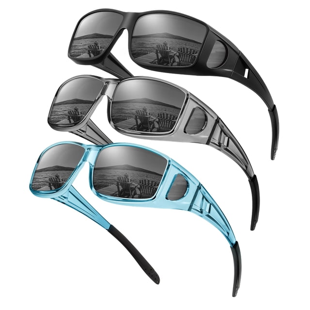 Gafas de Sol KALIYADI Polarizadas para Usar Sobre Lentes para Hombres y Mujeres