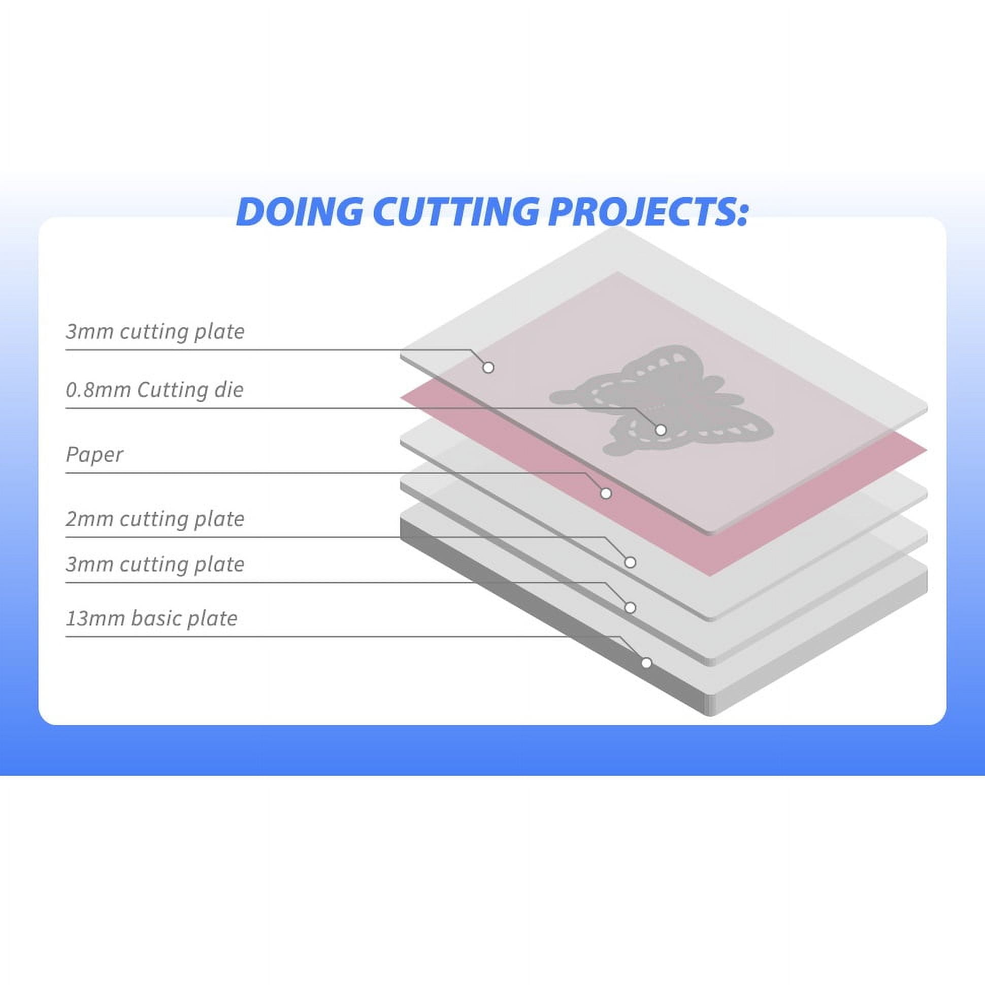 WRVCSS A4 Manual Die Cutting and Embossing Machine ,9inch openning,Perfect for Card Making,White&Teal