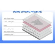 WRVCSS A4 Manual Die Cutting and Embossing Machine ,9inch openning,Perfect for Card Making,White&Teal