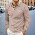 thumbnail image 2 of Mlzmgr Golf Shirts for Men S-3XL Long Sleeve Collared Tops with Pockets Soft Comfy Business Casual Shirts for Men, 2 of 8