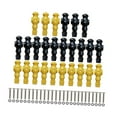 thumbnail image 3 of 26 Piezas de Jugadores de Fútbol de Mesa, Jugadores de Repuesto de Futbolín, Componentes de Mantenimiento de Entretenimiento, Accesorios para Máquinas Negro Amarillo, 3 of 8