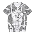 thumbnail image 2 of Camiseta de Geométrica Perro Gráfico Hombres Cuello en de - L se describe Yinane hombres camiseta moda, 2 of 8