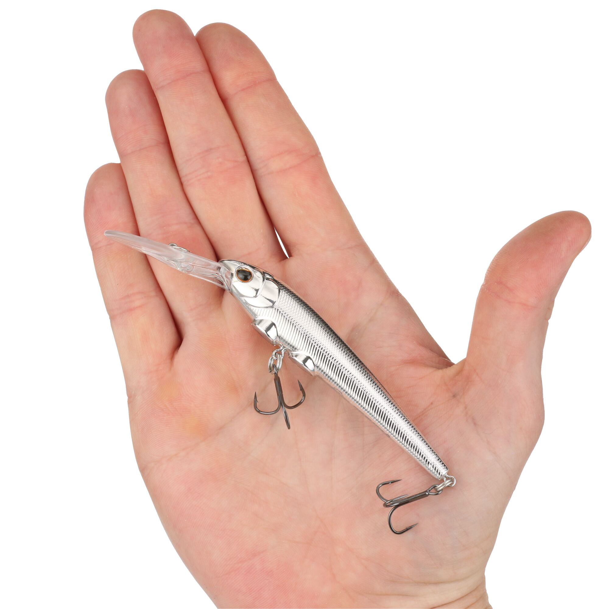 Berkley Deep Hit Stick, 3.75 in, Crankbaits, Chrome (1 Count)