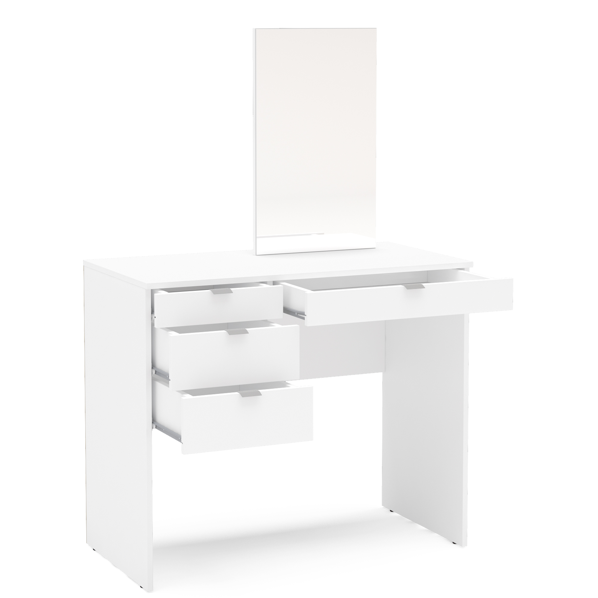 Boahaus Maia Modern Vanity Table, White Finish, for Bedroom - image 4 of 9