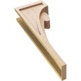 thumbnail image 6 of 5"W x 10"D x 30"H Thin Viola Rough Cedar Woodgrain TimberThane Corbel, Primed Tan, 6 of 6