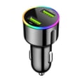 thumbnail image 2 of Weloille Multi Port Fast Car Charger 1 Piece, Universal Socket Adapter Converter, High Speed Charging Power Adapter, Overheat Protection Charging Connector, For Car Truck SUV Mobile Devices, 2 of 6