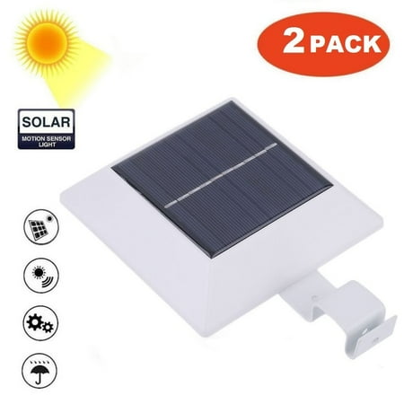 2pack Solar Lights Motion Sensor 4 Led Outdoor Gutter 2pack Solar Lights Motion Sensor 4 Led Outdoor Gutter