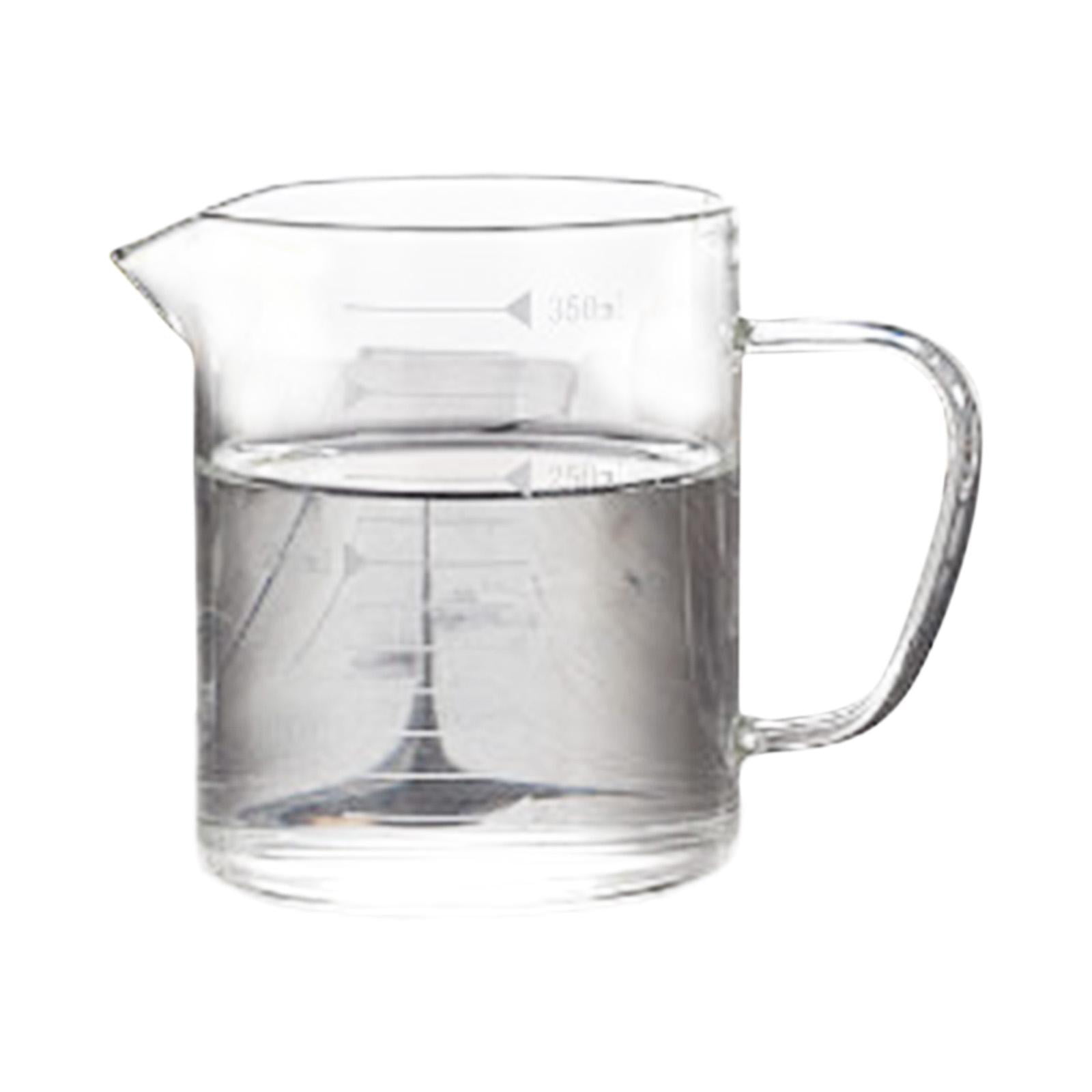 Glass Measuring Cup, [Insulated handle, V-Shaped Spout], 77L High  Borosilicate Glass Measuring Cup for Kitchen or Restaurant, Easy To Read,  1000 ML (1