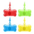 thumbnail image 1 of Caja dispensadora de bolsas de basura con forma de hueso para mascotas, accesorio de herramienta de basura para perros, ABS, 4 Uds., 1 of 8