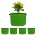 thumbnail image 1 of Uxcell 5 Pack Bolsas de Cultivo para Plantas 10 Galones Bolsas de Cultivo de Tela Engrosada de 300G con Asas Macetas de Jardín Verde, 1 of 7