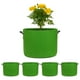 thumbnail image 1 of Uxcell 5 Pack Bolsas de Cultivo para Plantas 10 Galones Bolsas de Cultivo de Tela Engrosada de 300G con Asas Macetas de Jardín Verde, 1 of 7