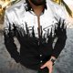thumbnail image 1 of Camisa geométrica para hombre, suave y cómoda para uso diario, elegante camisa de manga larga, camisa de gran tamaño de alta calidad XS-6XL, 1 of 6