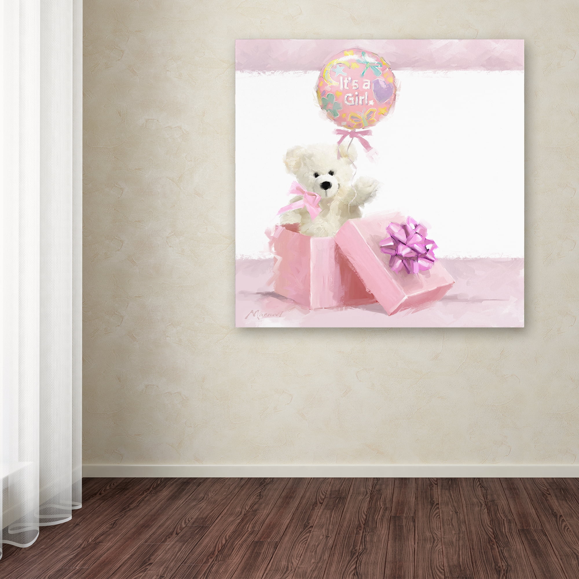 Trademark Fine Art 'It's A Girl' Canvas Art by The Macneil Studio