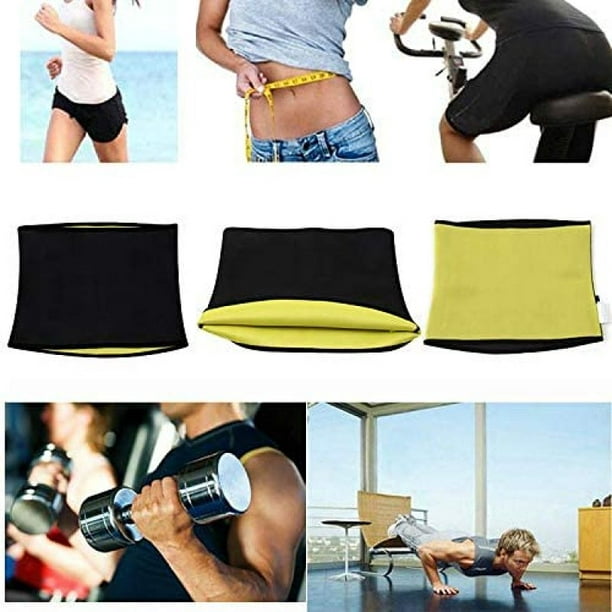 Sweat Belt, Waist Trimmer for Women and Men, Fit for Running, Jogging,  Walking, Workout, Stomach and Back Support