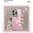 thumbnail image 2 of Electroplated Butterfly Glitter Feathered Case with or Without Chain, Lens Film Fully Covered, Drop Proof for iPhone 15 14 13 12 11 Pro Max XS XR X Phone Case (Silver 1,iPhone 11 Pro Max), 2 of 8