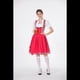 thumbnail image 4 of Disfraz de Oktoberfest Alemán para Mujer, Estilo Dirndl, para Adultos, para de Cerveza Tradicional, Disfraz de Sirvienta. Rojo XL, 4 of 7