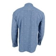 thumbnail image 2 of WHT Space NEW Blue Mens Large L Bird Print Chambray Button Down Shirt, 2 of 2
