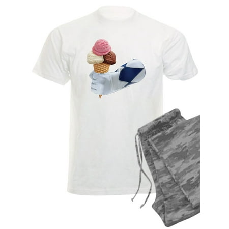 

CafePress - Power Rangers Holding Ice Cream - Men s Light Pajamas