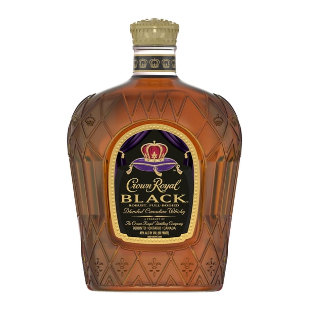 Crown Royal Black Blended Canadian Whisky 1 L 90 Proof Walmart Com Walmart Com