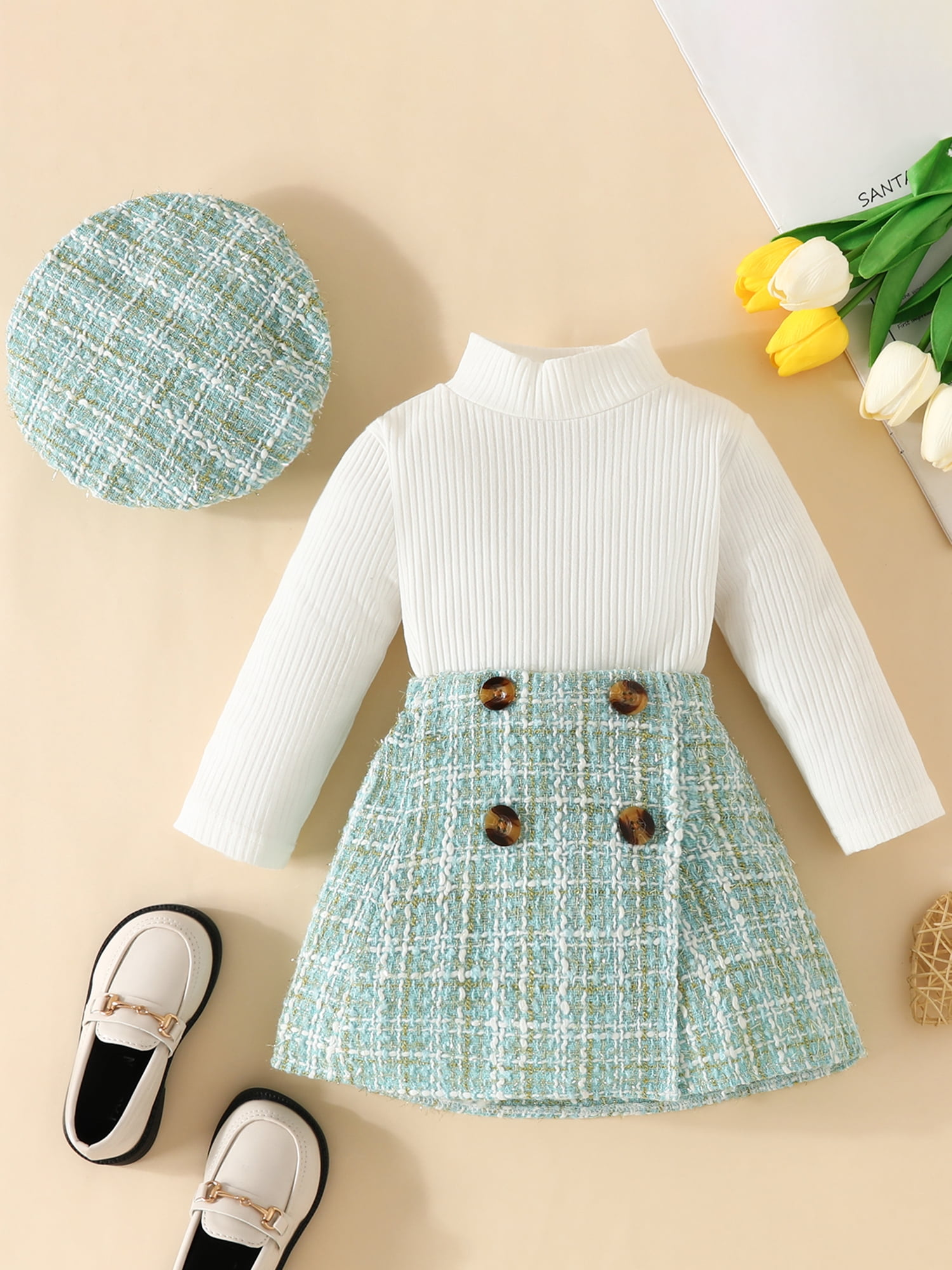 Ensemble Short Et Veste Bébé Fille – Cat & Jack, Rose à Carreaux, 18 Mois (neuf)