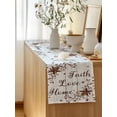 thumbnail image 5 of Table Runner 72 Inches Long for Kitchen Dining, Grey Wooden Grain Dresser Scarf Farmhouse, Dining Table Decorations for Wedding/Parties, Brown Country Texas Star Branches 18 x 72 In, 5 of 8