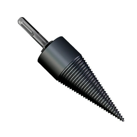 

Log Splitter Drill Bit Screw Cone Driver Durable High Hardness Drill for Electric Hammer Impact Drill 42mm Round Handle