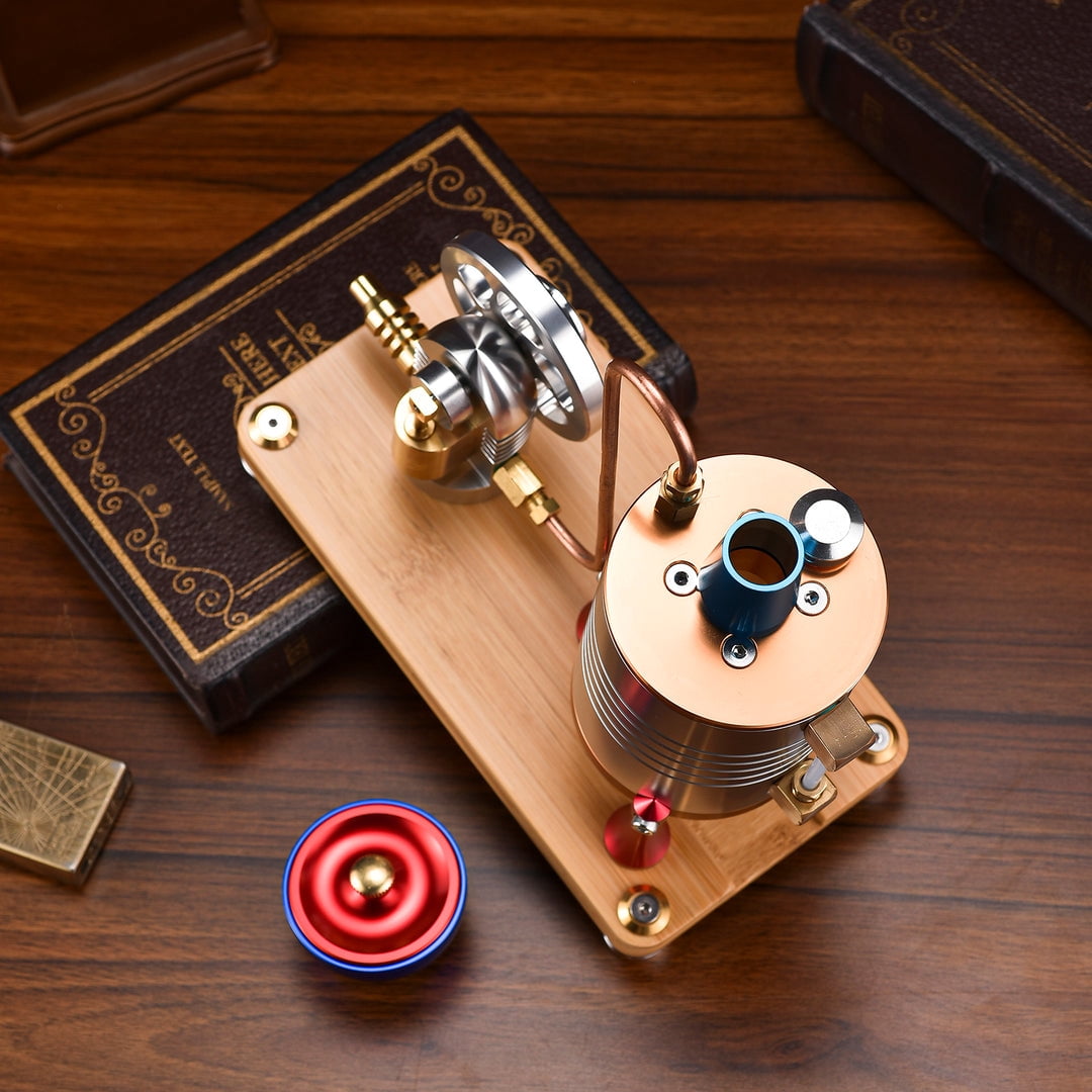ENGINEKIT K006 Miniature Vertical Boiler Steam Startable DIY Engine Model Kit for Recearch Education