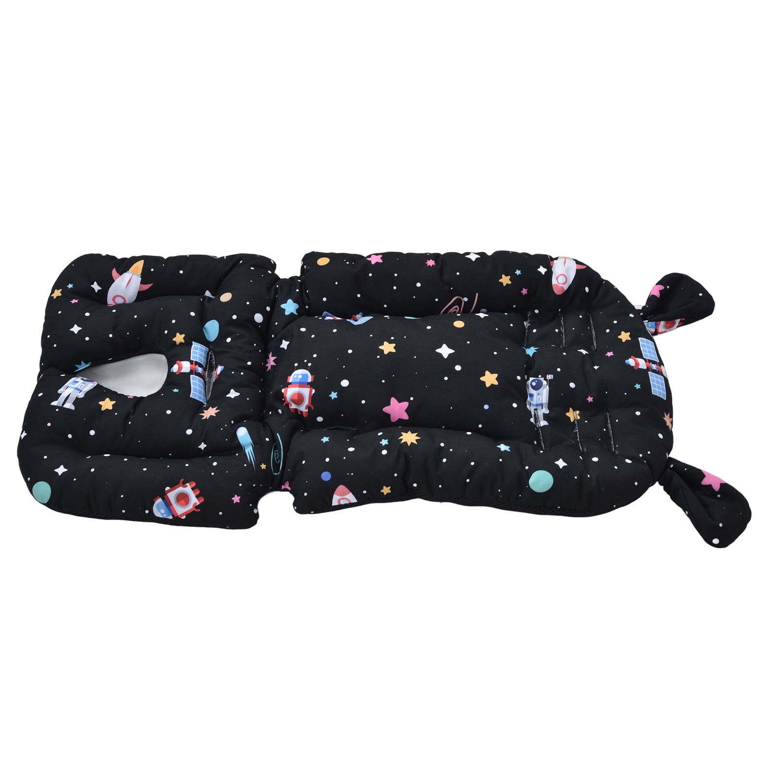 NFTIGB Two Sided Baby Stroller Liner Soft Infant Cushion Pad with Cute Cartoon Patterns Thick Winter Warming Backrest 14.2x30.3 inches / 36x77 cm