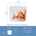 thumbnail image 3 of Stasher Premium Food-Safe Reusable Silicone Food Storage Sandwich Bag, Deep Ocean, 28 oz, 3 of 9