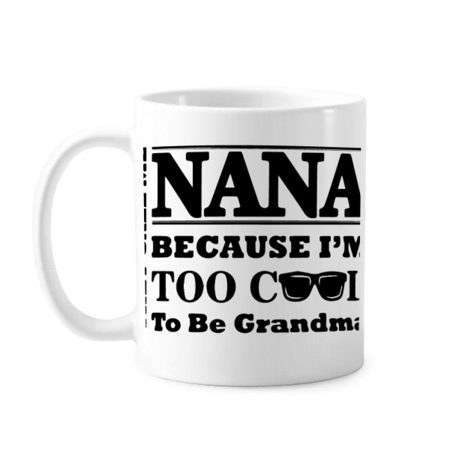 

Cartoon Grandma Letters Present Best Wishes Mug Pottery Cerac Coffee Porcelain Cup Tableware