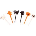 thumbnail image 3 of Halloween Decorations Kezqiaxn Halloween Plastic Toothpick Cake Fruit Pick Attapulgite Fruit Fork Party Supplies Cup Cake Decoration, 3 of 4