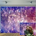 thumbnail image 5 of 5 x 3 ft Purple Bokeh Light Spots Backdrop Dream Light Colorful Glitter Dots Halos Photography Backdrop Girl Birthday Party Baby Shower Decoration Webcast Shoot Photo Background (Not Glitter), 5 of 5